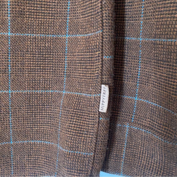 Hippy Tree Men’s XL Brown Plaid Flannel Button Down - Picture 3 of 10